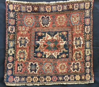 TOP
Shahsavan
Lesghi Star❤️
Sumack bag face
Cm 52x54. Mid or first half 19th century. Very rich, very primitive weaving, very beautiful saturated natural dyes. In good condition, no restorations, no holes, no painting...
Out from different  ...