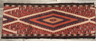 Turkmen Yomud/Yomut tent/yurt band piece. Cm 35x93. Most probably early 20th century. A very nice decorative tribal art item. Please email carlokocman@gmail.com           