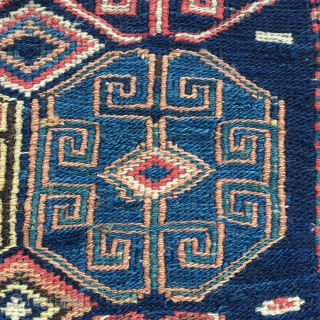 Beautiful Shahsavan sumack bag face. Cm 54x52. Second half 19th c. Long years in an Italian collection. Great saturated colors. In good condition. Wanna see more Shahsavan bags & other good stuff?  ...