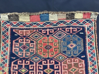Beautiful Shahsavan sumack bag face. Cm 54x52. Second half 19th c. Long years in an Italian collection. Great saturated colors. In good condition. Wanna see more Shahsavan bags & other good stuff?  ...