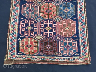 Beautiful Shahsavan sumack bag face. Cm 54x52. Second half 19th c. Long years in an Italian collection. Great saturated colors. In good condition. Wanna see more Shahsavan bags & other good stuff?  ...