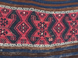 Sinanli Malatya kilim strip. Cm 90x415. The Sinanli were a subtribe of the bigger and better known Reshwani group. They were great weavers and dyers. - Second half 19th c. Wool, cotton  ...