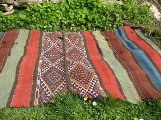 Two Eastern Anatolia ala cuvals - 19th century, natural dyes, pure modern art......
They are pf a private collection of about 80 pieces......all great!
have a look at few more pics on 
http://www.facebook.com/pages/Rome-Italy/carlokocmancom/358259864257  