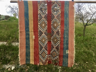 East Anatolian gorgeous storage bag/cuval. Great piece, antique, super colors, still highly enjoyable. Pls ask for more pics & infos.             