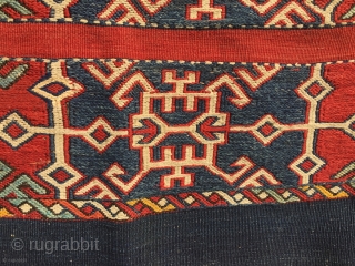 Anatolian open cuval/storage bag. Cm 105x160. Early 20th century. Could well be Karapinar/Konya region or further to the east. Great graphics, lovely natural colors. In good condition. Please email carlokocman@gmail.com   