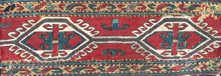Shahsavan sumack mafrash end panel. Cm 40x52. Datable 1870/1880. Great color, great pattern. Condition issues as you can see from the pics.           