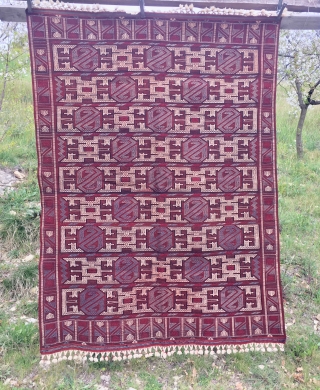 Bergama area cicim rug. Cm 155x215. Vintage. Beautiful, in great condition. Fantastic workmanship.                    