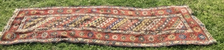 Great Caucasian long, but not too long beautiful rug. Cm 90x275. Could be Talish? Could be Gendje? Doesn't matter, it's really an amazing rug with lovely pattern with all those diag stripes,  ...