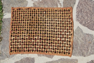 Shoowa tribe - Bakuba region - Congo - Raffia velvet textile  - early 20th century (or probably later) - pure primitivism - cm 55x40 - a lovely piece - no, it's  ...