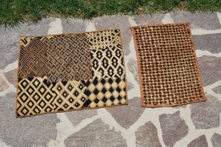 Shoowa tribe - Bakuba region - Congo - Raffia velvet textile  - early 20th century (or probably later) - pure primitivism - cm 55x40 - a lovely piece - no, it's  ...