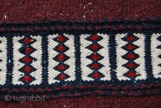 Baluchi kilim. Cm 100x180 ca. Early eighties. - At that time I used to fly to Pakistan to buy antique Central Asian rugs and kilims. Very soon I was asked to help  ...