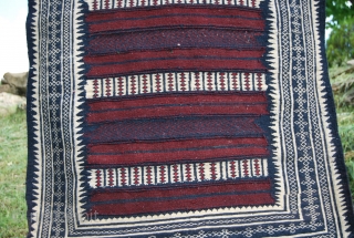 Baluchi kilim. Cm 100x180 ca. Early eighties. - At that time I used to fly to Pakistan to buy antique Central Asian rugs and kilims. Very soon I was asked to help  ...