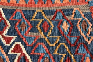 Shahsavan kilim khorjin face. Cm 46x68. Good age, not bad condition.
See mor epics here: http://www.facebook.com/media/set/?set=a.10150972855139258.480968.358259864257&type=1
                  