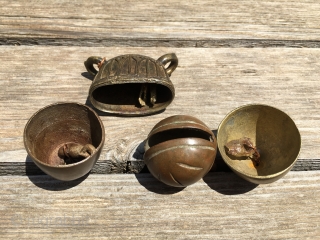 BURMA BRONZE BELLS
The bronze casting in Burma using the lost wax method is very old and has always been excellent. Their bronze bells have attracted lots of collectors. These four bells are  ...