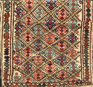 No, it's not the usual embroidered heybe or horse bag from somewhere in Eastern Anatolia or Western Azerbaijan. It's most probably a Shahsavan product. But, well, could certainly be a Kurdish weaving.  ...