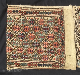 No, it's not the usual embroidered heybe or horse bag from somewhere in Eastern Anatolia or Western Azerbaijan. It's most probably a Shahsavan product. But, well, could certainly be a Kurdish weaving.  ...