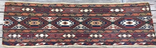 Shahsavan smack mafrash long panel. Cm 34x120. Beautiful, fine, colorful, in good condition.                    