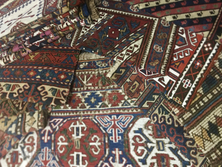 Antique, Natural colors, Wonderful patterns.
 See my previous posts, please, here: https://www.rugrabbit.com/profile/580
  Most pieces are available.
   Have a good view/day.
    Email me for any info or  ...