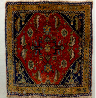 SUMMER SALE!
Qashqai full pile khorjin bag face. 
Cm 60x64 
Early 20th century. if not earlier. 
Beautiful, proportioned, interesting and... not expensive. 
Natural dyes. 
In good condition. 
The numbering on the back might  ...