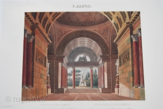Rare Historical & Architectural book.
Sultan Abdul Aziz dedicated Treaty on Perspectives & shades by cav. Annibale Arrigoni, published 1862 in Rome. A very interesting book (size is cm 70x50 ca.!!!) if you  ...