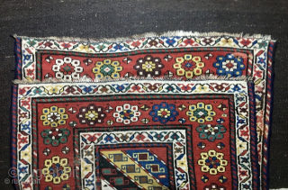 Great Caucasian long, but not too long a beautiful rug.
Cm 90x275.
Talish? or could be Gendje?
Doesn't matter, it's really an amazing rug with lovely pattern with all those diagonal stripes, the various colorful  ...