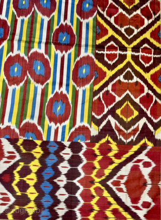 Contemporary silk ikat panel woven in Uzbekistan. Size is cm 170x170. Available. Beautiful. In lovely condition. Price is great. Shipping by Ups at cost. Email carlokocman@gmail.com       