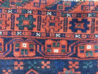 Fars area, Southern Iran. Great Lori pile bag face. Cm 55x60 ca. Late 19/early 20th c. Lovely output. Awesome natural saturated colors. Love it. Summer price: 260 € plus UPS, 35€ to  ...