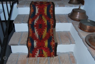 Uzbekh Ghudjeri fragment, late 19/early 20th century, cm 36x112, gorgeous colors, see pics for details: http://www.facebook.com/media/set/?set=a.10150347200789258.397668.358259864257&type=1
See my other items on facebook: http://www.facebook.com/media/albums/?id=358259864257



           