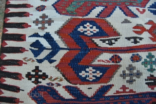 Aydin kilim. Western Anatolia. 2 pcs. Cm 325x185 Antique, wonderful colors, in very good condition.
See more pics on fb: 
http://www.facebook.com/media/set/?set=a.10151195965754258.507066.358259864257&type=3
This is a great, special kilim with fantastic colors and a wonderful pattern.  ...