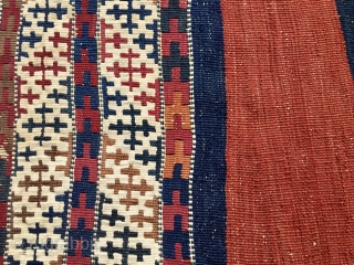 Graphics - Pattern - Colors 
Fantastic graphics here in this wonderful, unusual, very rare, beautiful Anatolian cuval or storage bag from Eastern Anatolia, called Malatya by business, but actually woven by the  ...