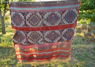 East Anatolia cuvals/storage bags. Some of the 60 or so cuvals from Eastern Anatolia. All about 100 or more years of age, all with great natural dyes, some in good, some in  ...