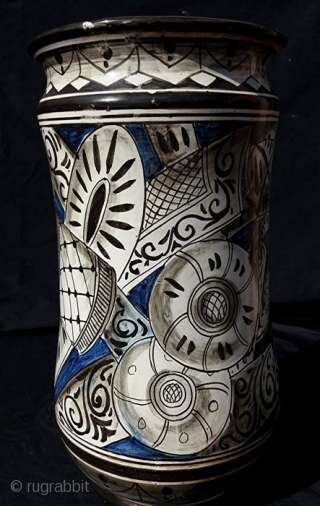 ALBARELLI FRATELLI CRESTONI 1900-1931 CIVITA CASTELLANA – VITERBO – CENTRAL ITALY

Pair of antique and glorious ceramics from Civita Castellana, Central Italy.
Cylindrical shaped vases made of hard glazed majolica, enamelled both inside and  ...