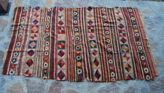 Western Anatolia, probably Bergama area, kilim with cicim brocade - second half 19th century -great, bright, strong dyes - For more pics have a look at this facebook link: http://www.facebook.com/album.php?aid=195084&id=579403491
See a very  ...