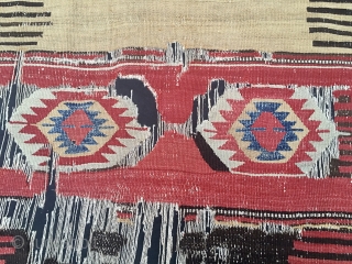 Beautiful & rare Balikesir kilim fragment. Professionally mounted. See my previous ad for infos & pics: http://rugrabbit.com/node/181737
                