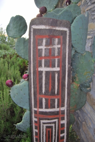 This is a museum piece!
Great meaning in this small wooden panel. Papua New Guinea Cult house antique engraved wood panel. Cm 145/56 in ca. Field collected mid 20th century by a Dutch  ...