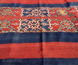 Turkey. East Anatolia, Adiyaman mountains open storage bag or cuval. Cm 105x160 ca. Late 19th, early 20th c. Great natural dyes. Archaic, interesting pattern, great graphics. Good condition. 

Email carlokocman@gmail.com   