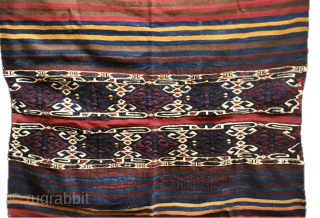 Eastern Anatolia, Turkey. This is a great storage bag or commonly called in Turkish cuval. Size is cm 126x136. Complete, in good condition. Late 19th or early 20th century. Awesome natural deeply  ...