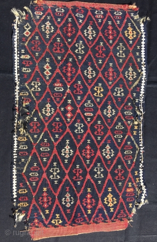 Sivas marriage yastik/cushion..
Turkey. Central Anatolia, most probably from the Sivas area wedding yastik or cushion. Cm 52x88. Datable to 1880/90sh. i think it could well be a work of the Sinanli tribe.  ...