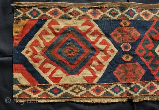 Kazak Bordjalu kilim mafrash long panel. Cm 50x100 ca. Lovely colors, antique, good conditions, with minor issues..                