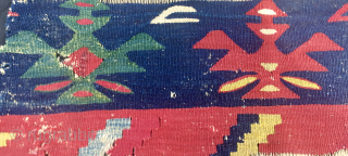 SARKOY KILIM FRAGMENTS
20 or so Sarkoy kilim fragments
Mid 19th century, but probably older
Ottoman Balkan region
Fantastic natural dyes
Great patterns
Fragments from one or different kilims
Out a German collection
Now available
Offers welcome
Paypal accepted
Please email carlokocman@gmail.com  