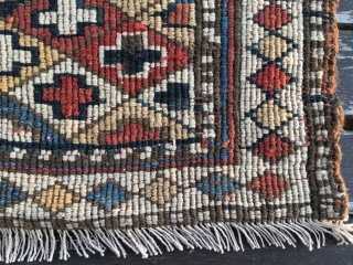 Shahsavan Sumack khorjin bag face. Cm 46x49 ca. End 19th, early 20th c. Beautiful colors, lovely pattern, sweet & beautiful. Ask for more pics & infos.
       