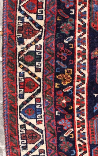 Afshar rug; around 1875; well known design known from Afshar bags, never seen a rug with it; I bought this Afshar direct from the well known collection from Meyer-Müller Zurich/Switzerland. This rug  ...