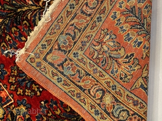 Nice Persian Sarouk  runner from 1920 size is 2.8x12 in very good condition                   