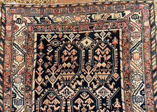 Old Persian nomadic Malayer rug size is 4x6 (121cmx182cm)circa 1900
In good condition 
Price $850+shipping                   