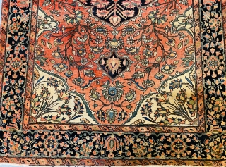 Nice Farahan size is 3x5 in good condition circa 1900                       