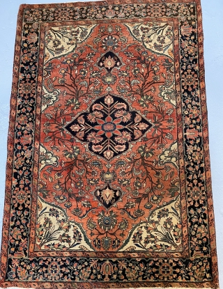 Nice Farahan size is 3x5 in good condition circa 1900                       