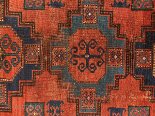 Nice Caucasian Kazak circa 1900  size is 6.7x7 (204cm x 213cm)
Asking $950. +s OBO                  