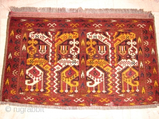 Nice Old  Afghan Vaziri 1.7x2.8 (19cm X 32cm )
19th century or early 20th c
Good Conditions                 