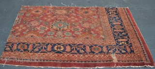 Persian Mahal Fragment rug size 3.7x6.9                           