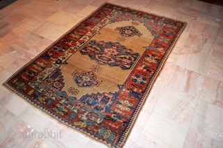 Unique Kurdish(Bijar) Rug Circa 1800 ( In good conditions) 
size 4.4 x 6.4 (134 x 195 cm)                